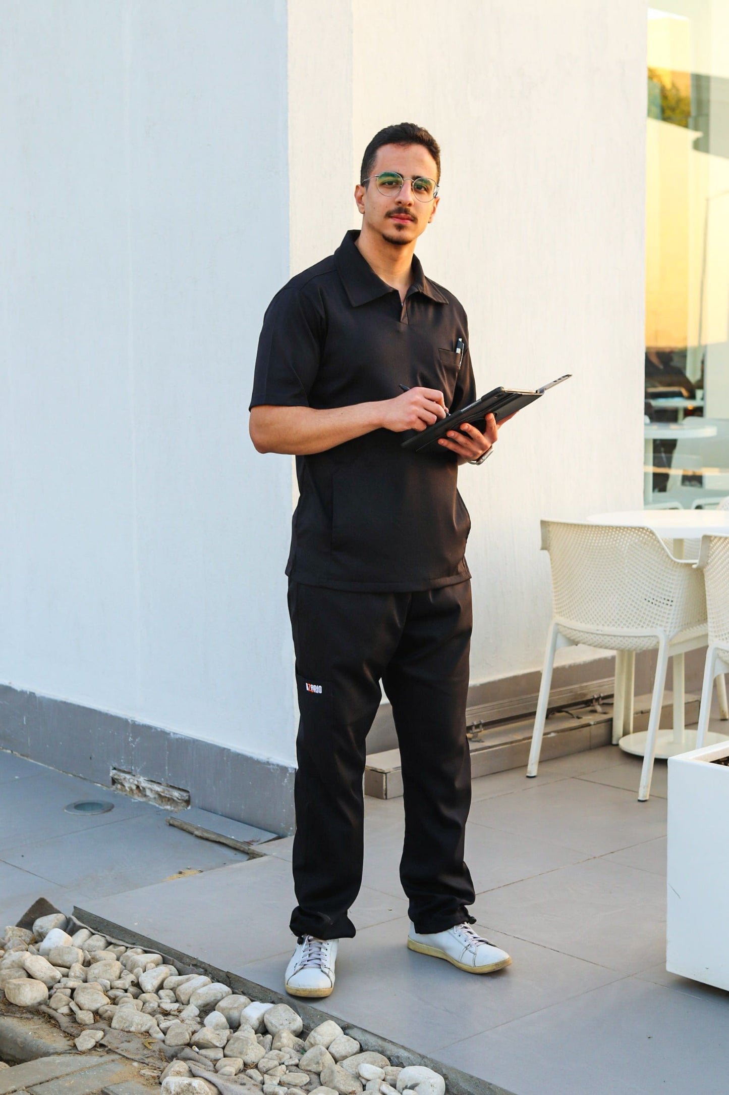 Unisex polo scrub