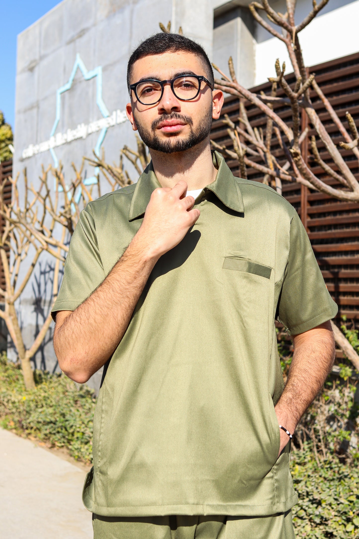 Unisex polo scrub