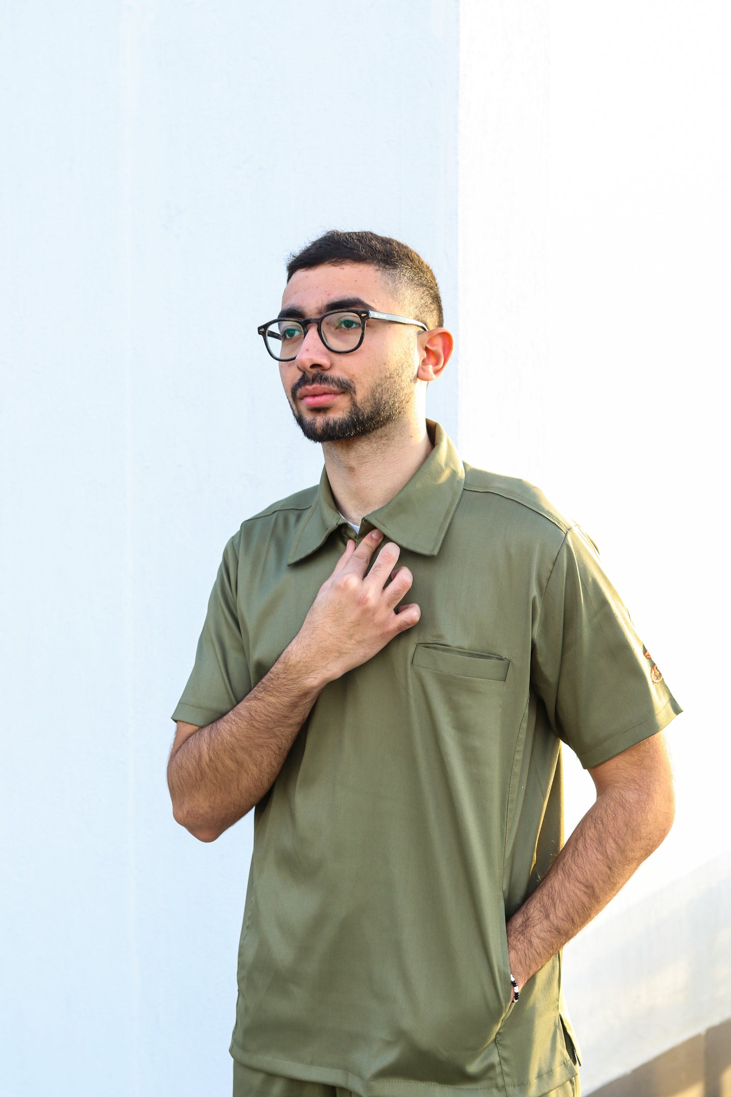 Unisex polo scrub