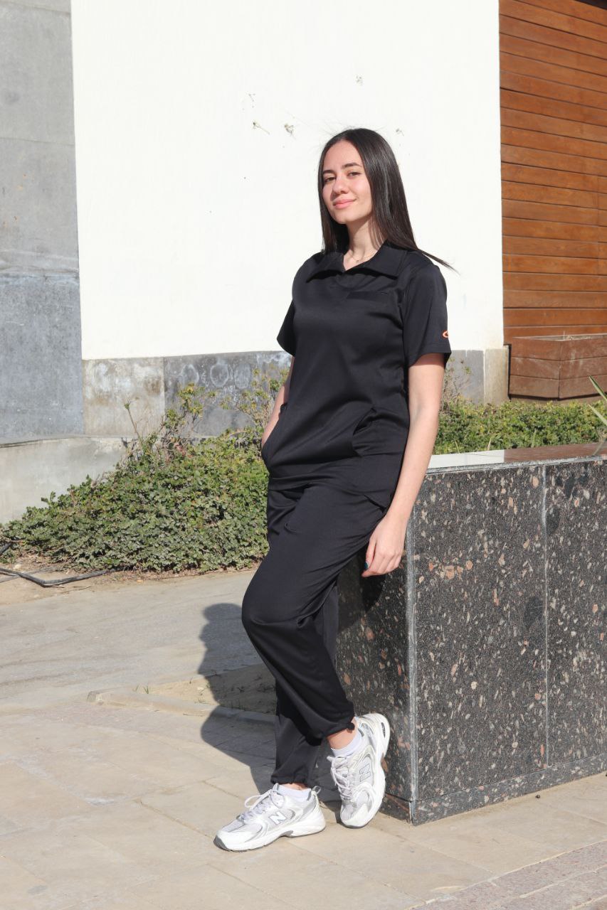 Unisex polo scrub