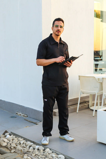 Unisex polo scrub